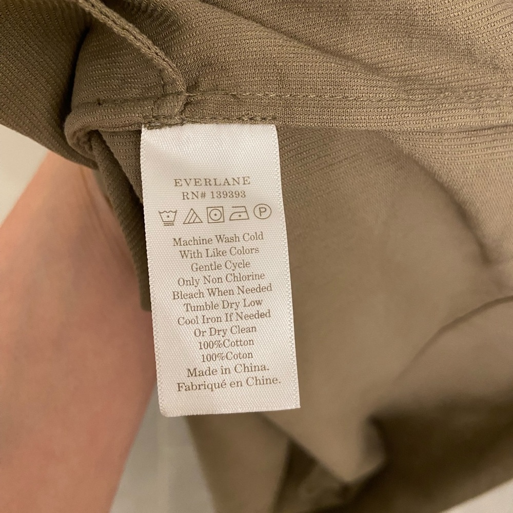 Everlane cotton weave shirtdress size 6 - Picture 6 of 6